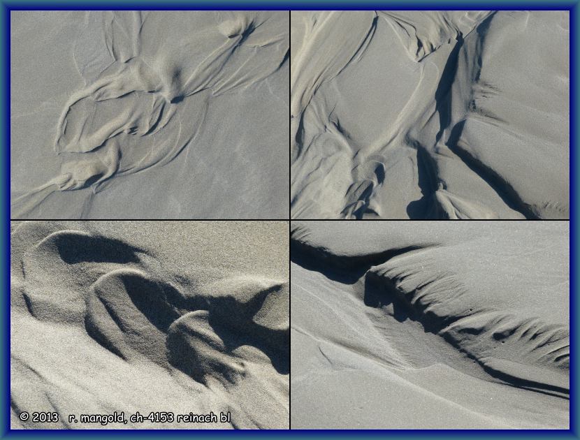 landschaften 
	vom wasser in den sand geformt bei warrnambool (victoria) australien am 01.04.2012