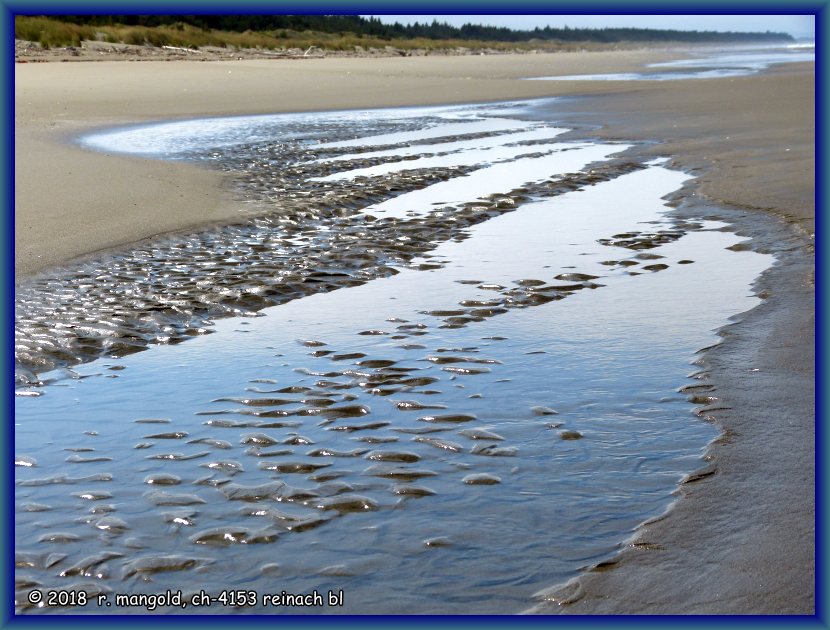 das wasser kann auch im sand wellen werfen