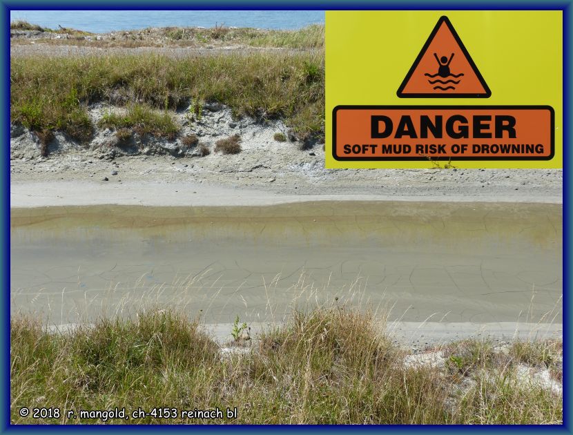 gefahr des ertrinkens wegen feinem schlick im regenabflusskanal