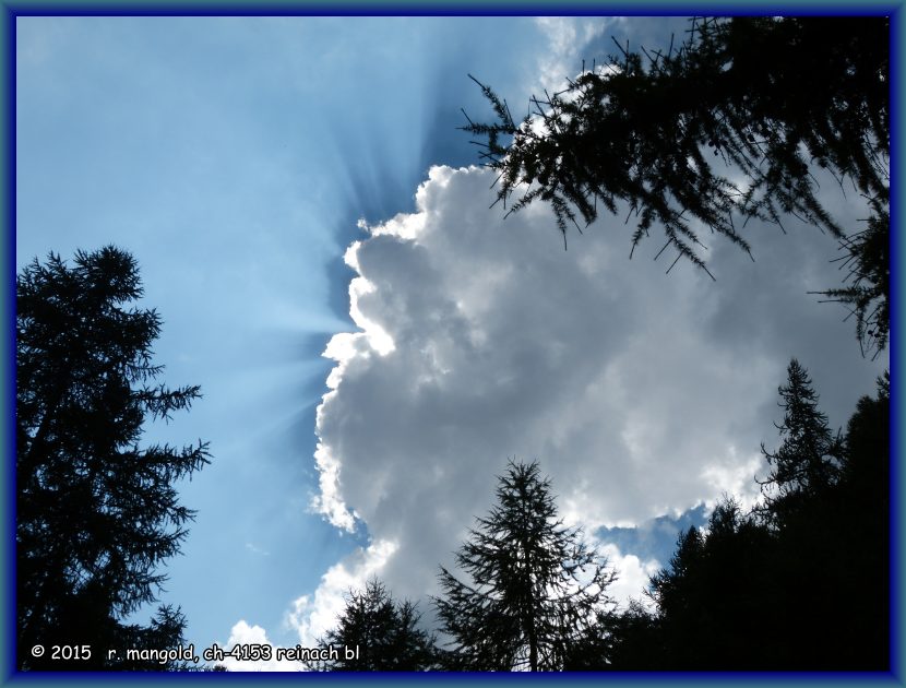 herrliche stimmung am himmel über celerina/schlarigna (gr) am 23.07.2015