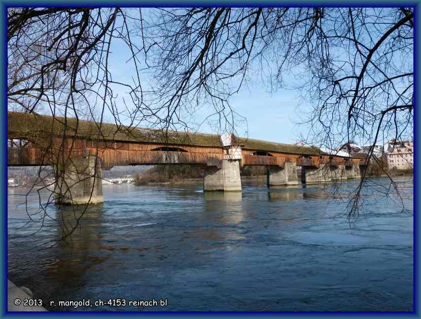 die alte holzbr&uuml;cke von stein-s&auml;ckingen am 10.02.2013