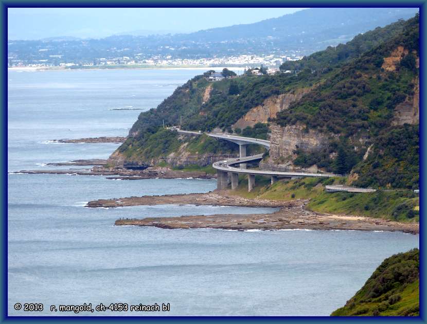 streckenf&uuml;hrung des grand pacific drive bei coalcliff (new south wales) australien am 14.04.2012
