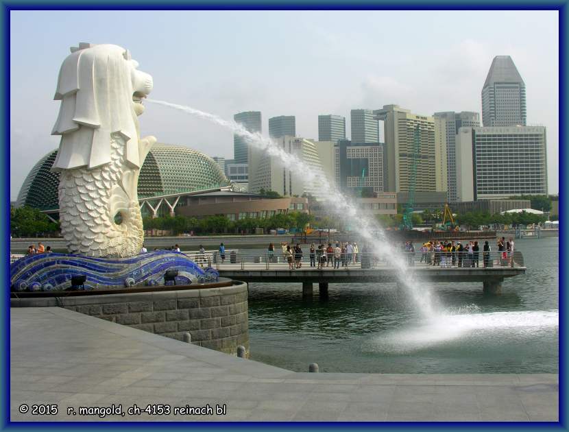 der löwenbrunnen in singapur am 12.02.2008
