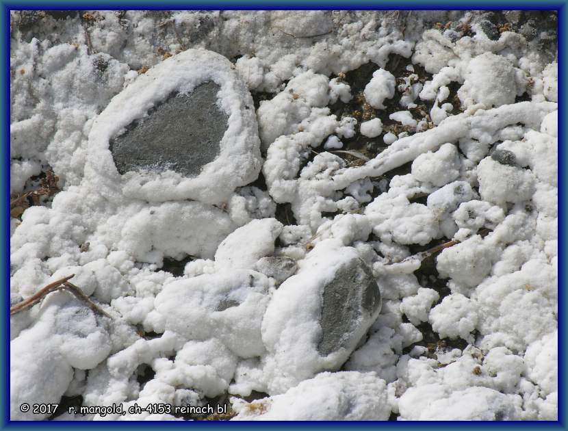 salzverkrustete steine bei den lake grassmere salzwerken (neuseeland sdinsel) am 09.02.2008