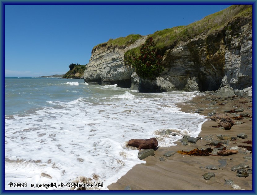 strandabschnitt an der strasse nach mahia beach (neuseeland, nordinsel) am 11.12.2017