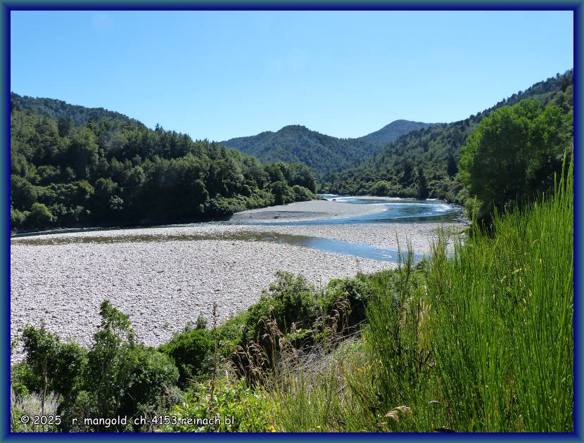 zufluss des black-water-rivers in den buller-river (neuseeland s&uuml;dinsel) am 28.12.2017