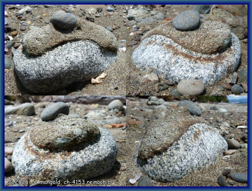 4-seitenansicht eines steingebildes am strand von pōhara (neuseeland s&uuml;dinsel) am 23.12.2017