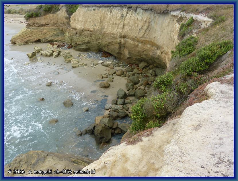 blick hinunter in die bucht von bridge point (neuseeland s�dinsel) am 21.01.2018