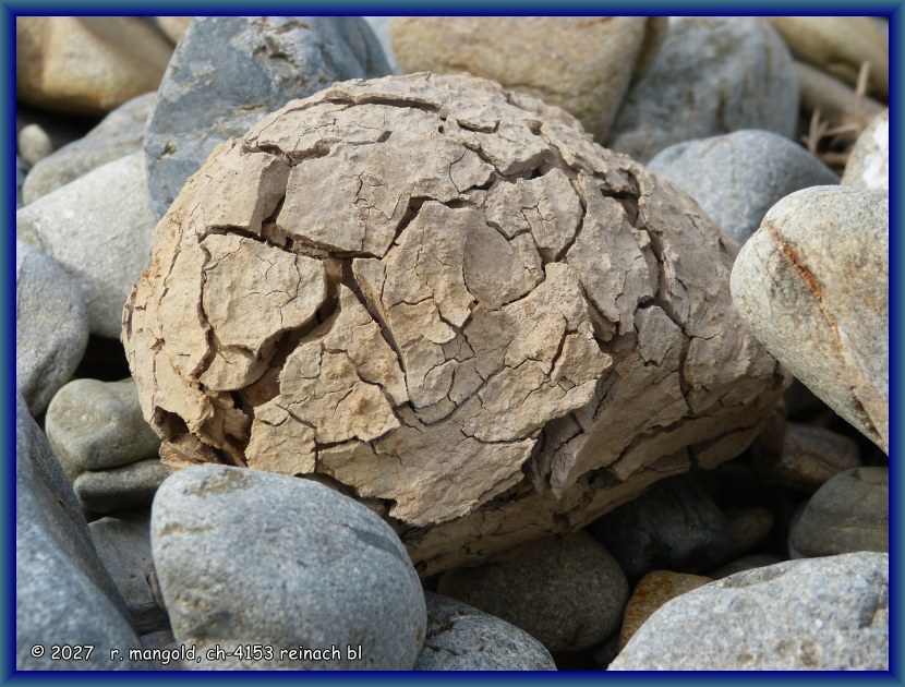 seltsam br&ouml;ckelder klumpen zwischen den steinen am strand von hampden (neuseeland s&uuml;dinsel) am 20.01.2018