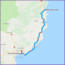 reiseroute nach gisborne