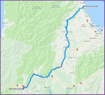 reiseroute nach murchison