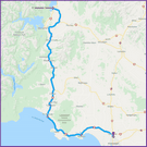 reiseroute nach invercargill