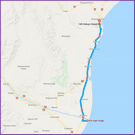 reiseroute nach timaru